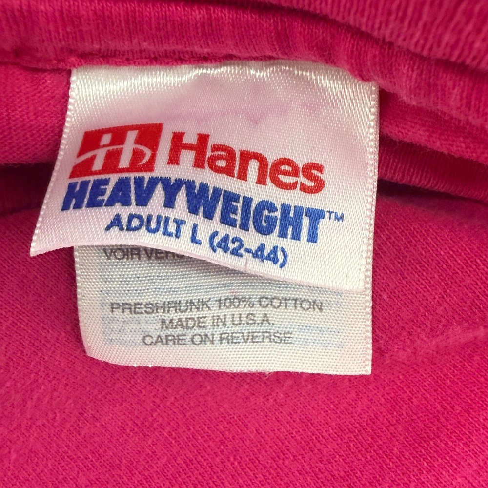 Hanes Heavyweight Rum Boogie Cafe Memphis Beale Street Pink T-Shirt Large USA - Picture 2 of 8